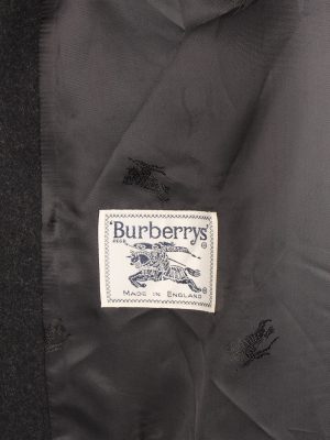 Burberry Mens Blazer Jacket Herringbone Country Size L Black -HT3022-166063