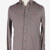 H&M Men's Long Sleeves Flannel Shirt Button Up Vintage Size S Grey SH4136-0