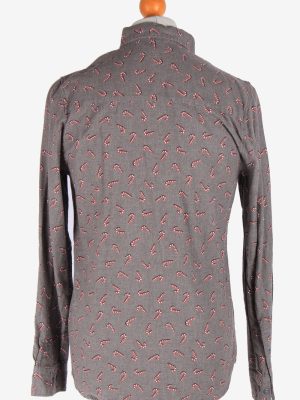 H&M Men's Long Sleeves Flannel Shirt Button Up Vintage Size S Grey SH4136-164841