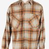 Men's Long Sleeves Corduroy Shirt Casual Button Up Vintage Size M Multi SH4139-0