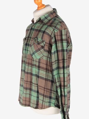 Flannel Shirt Men's Long Sleeves Button Up Vintage Size L Multi SH4144-164872