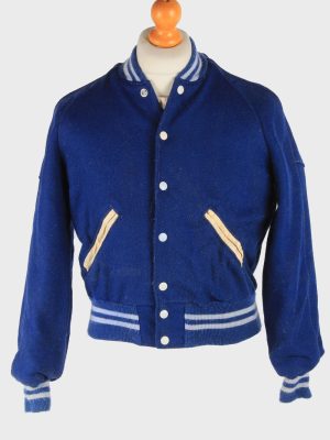 Junior Varsity Baseball Jacket USA College Vintage Size 18 Blue C2977-162665