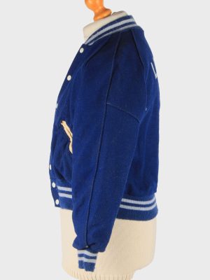 Junior Varsity Baseball Jacket USA College Vintage Size 18 Blue C2977-162667