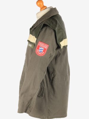 Mens Army Coat Jacket Outdoor Vintage Size L Grey C3004-163109