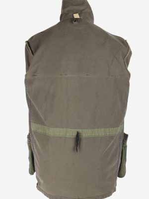 Mens Army Coat Jacket Outdoor Vintage Size L Grey C3004-163111