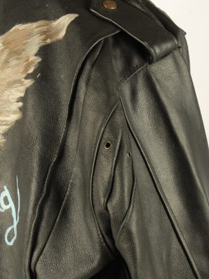 Men's Leather Motorcycle Biker Jacket Vintage Size XL Black C2723-159637