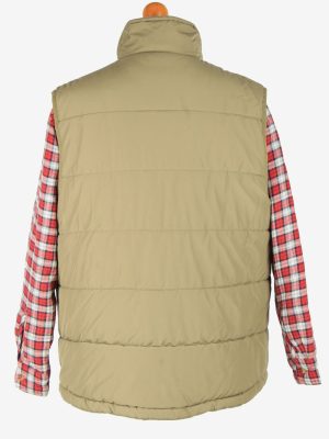 Mens Puma Puffer Gilet Padded Waistcoat Vintage Size L Green C2819-160223