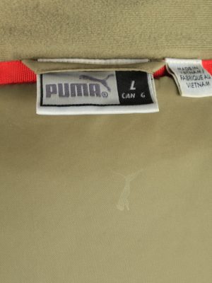 Mens Puma Puffer Gilet Padded Waistcoat Vintage Size L Green C2819-160225