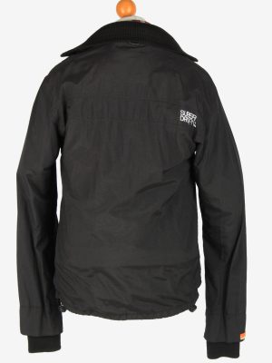 Super Dry Mens Jacket Outdoor Zip Up Vintage Size XL Black C2840-160349