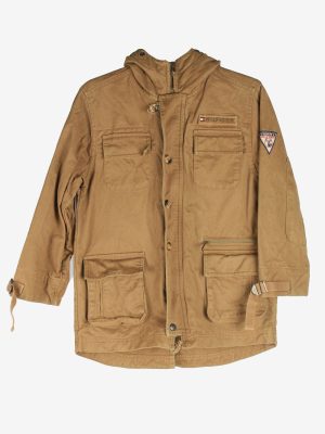 Tommy Hilfiger Mens Jacket Outdoor Zip Up Vintage Size XS Brown C2843-0