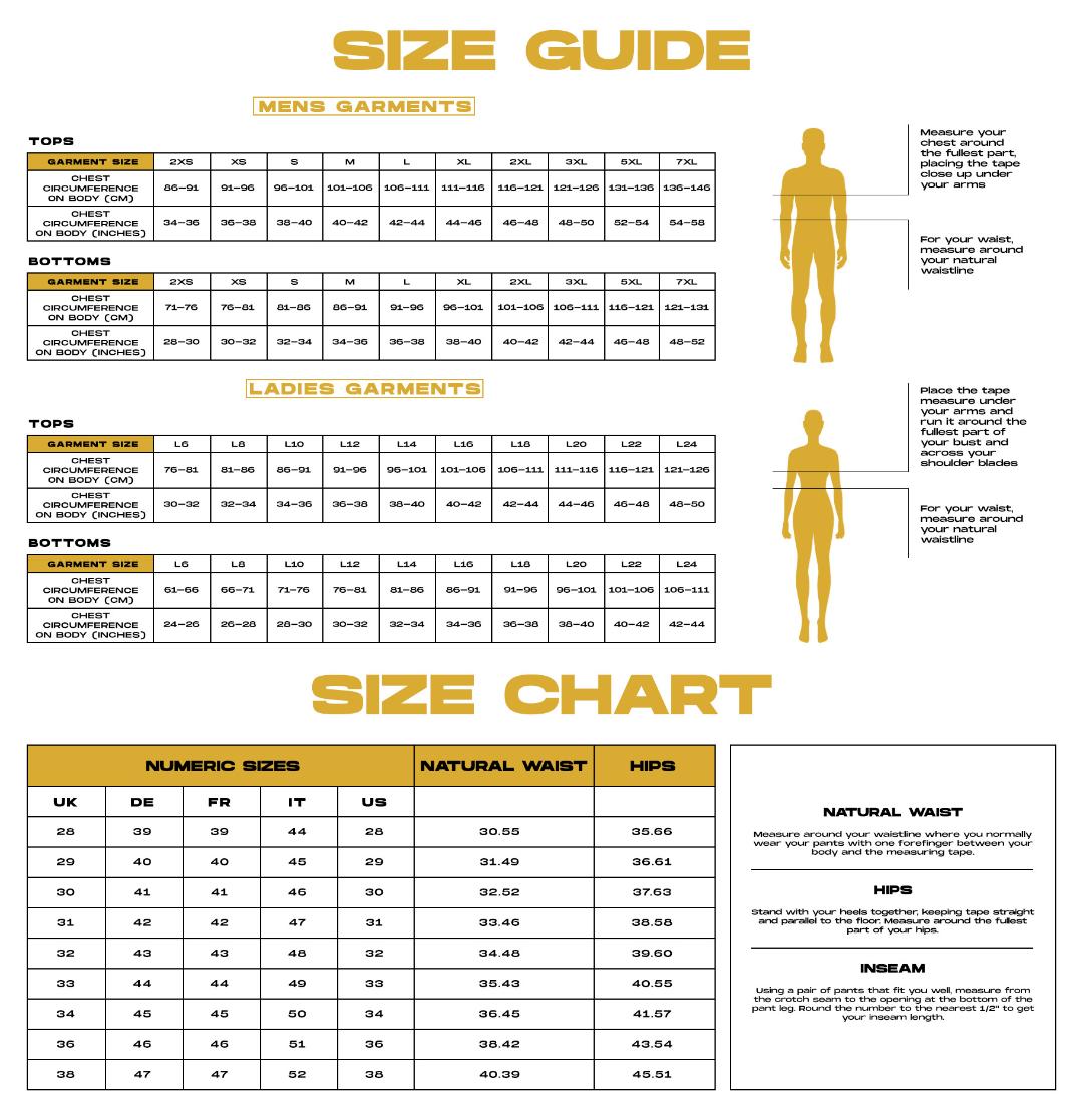 W24 L32 Size Guide | ppgbbe.intranet.biologia.ufrj.br