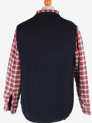 Chaps Men's Jumper Gilet Tank Top Vintage Size L Navy -IL2579-164258