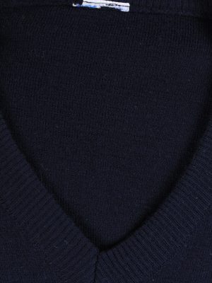 Sleeveless Jumper Sweater Vest Pullover Vintage Size L Navy -IL2596-164327