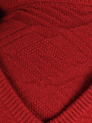 Men's Sleeveless Jumper Gilet Cardigan Vintage Size M Burgundy -IL2609-164379