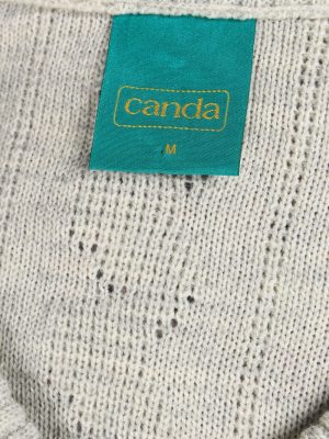 Sleeveless Jumper Sweater Vest Pullover Vintage Size M Grey -IL2642-164635