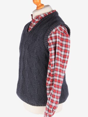 Womens Jumper Sweater Vest Pullover Vintage Size S Dark Grey -IL2643-164513