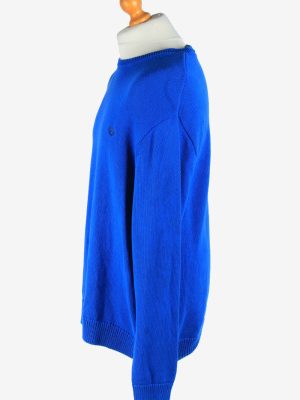 Chaps Crew Neck Jumper Pullover Vintage Size XL Blue -IL2468-161284