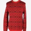 Chaps Crew Neck Jumper Pullover Vintage Size S Red -IL2474-0