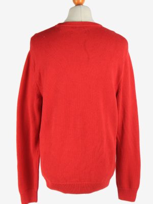 Chaps Crew Neck Jumper Pullover Vintage Size L Red -IL2475-161313