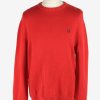 Chaps Crew Neck Jumper Pullover Vintage Size L Red -IL2475-0