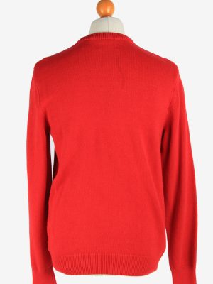 Chaps Crew Neck Jumper Pullover Vintage Size S Red -IL2478-161325