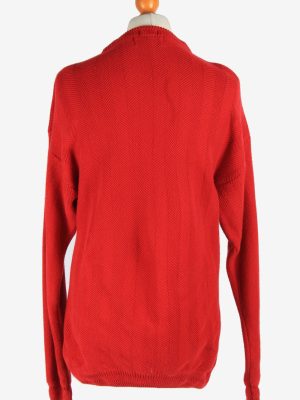 Chaps Crew Neck Jumper Snow Flake Vintage Size M Red -IL2482-161341