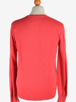 Tommy Hilfiger V Neck Jumper Pullover Vintage Size M Pink -IL2493-161385