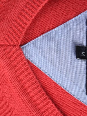 Tommy Hilfiger V Neck Jumper Pullover Vintage Size M Pink -IL2493-161386