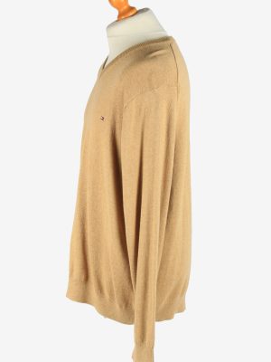 Tommy Hilfiger V Neck Jumper Pullover Vintage Size XXL Coffee -IL2496-161396