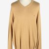 Tommy Hilfiger V Neck Jumper Pullover Vintage Size XXL Coffee -IL2496-0