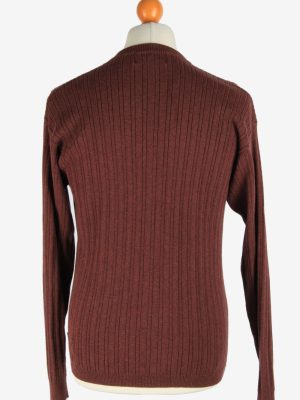 Chaps V Neck Jumper Pullover Vintage Size M Maroon -IL2497-161401