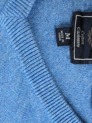 Chaps V Neck Jumper Pullover Vintage Size M Light Blue -IL2508-161446