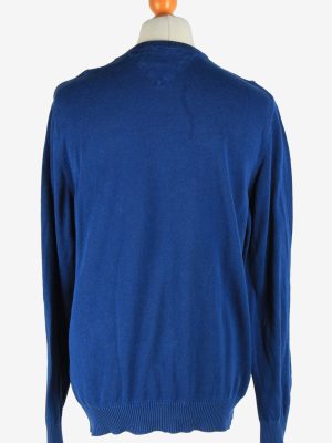 Tommy Hilfiger V Neck Jumper Pullover Vintage Size XL Dark Blue -IL2511-161457