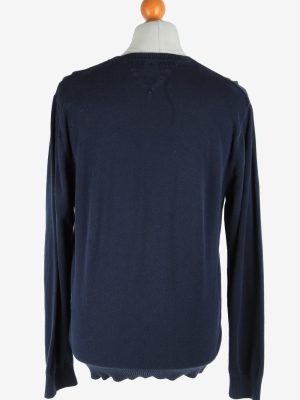 Tommy Hilfiger V Neck Jumper Pullover Vintage Size XL Navy -IL2512-161461