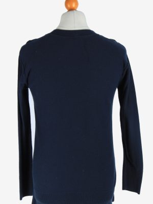 Tommy Hilfiger V Neck Jumper Pullover Vintage Size M Navy -IL2514-161469