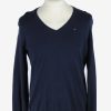 Tommy Hilfiger V Neck Jumper Pullover Vintage Size XL Navy -IL2515-0