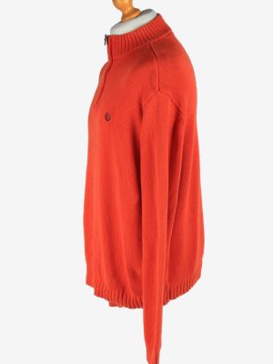 Chaps Half Zip Neck Jumper Pullover Vintage Size XL Orange -IL2521-162207
