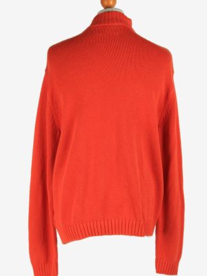 Chaps Half Zip Neck Jumper Pullover Vintage Size XL Orange -IL2521-162208