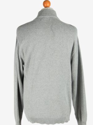 Chaps Zip Neck Jumper Pullover Vintage Size XL Grey -IL2526-162228