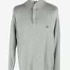 Chaps Zip Neck Jumper Pullover Vintage Size XL Grey -IL2526-0