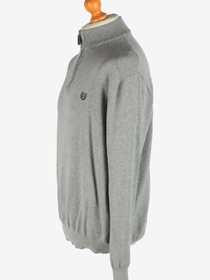 Chaps Zip Neck Jumper Pullover Vintage Size XL Grey -IL2527-162231
