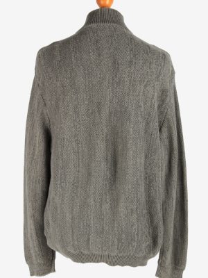 Chaps Half Zip Neck Jumper Pullover Vintage Size XL Grey -IL2529-162240