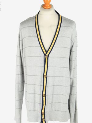 Tommy Hilfiger Full Button Cardigan Vintage Size XXL Light Grey -IL2571-161734