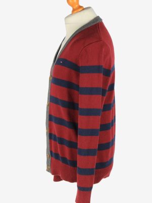 Tommy Hilfiger Full Button Cardigan Vintage Size L Maroon -IL2572-162407