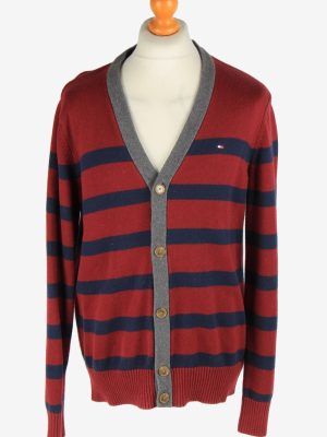 Tommy Hilfiger Full Button Cardigan Vintage Size L Maroon -IL2572-0