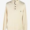 Chaps Button Neck Jumper Pullover Vintage Size L Beige -IL2402-0