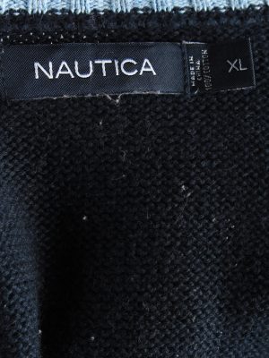 Nautica Zip Neck Jumper Pullover Vintage Size XL Colared -IL2407-161040