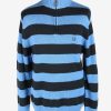Chaps Zip Neck Jumper Pullover Vintage Size M Blue -IL2411-0