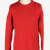 Chaps Crew Neck Jumper Pullover Vintage Size L Red -IL2419-0