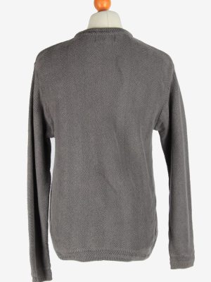 Chaps Crew Neck Jumper Pullover Vintage Size M Dark Grey -IL2434-161147